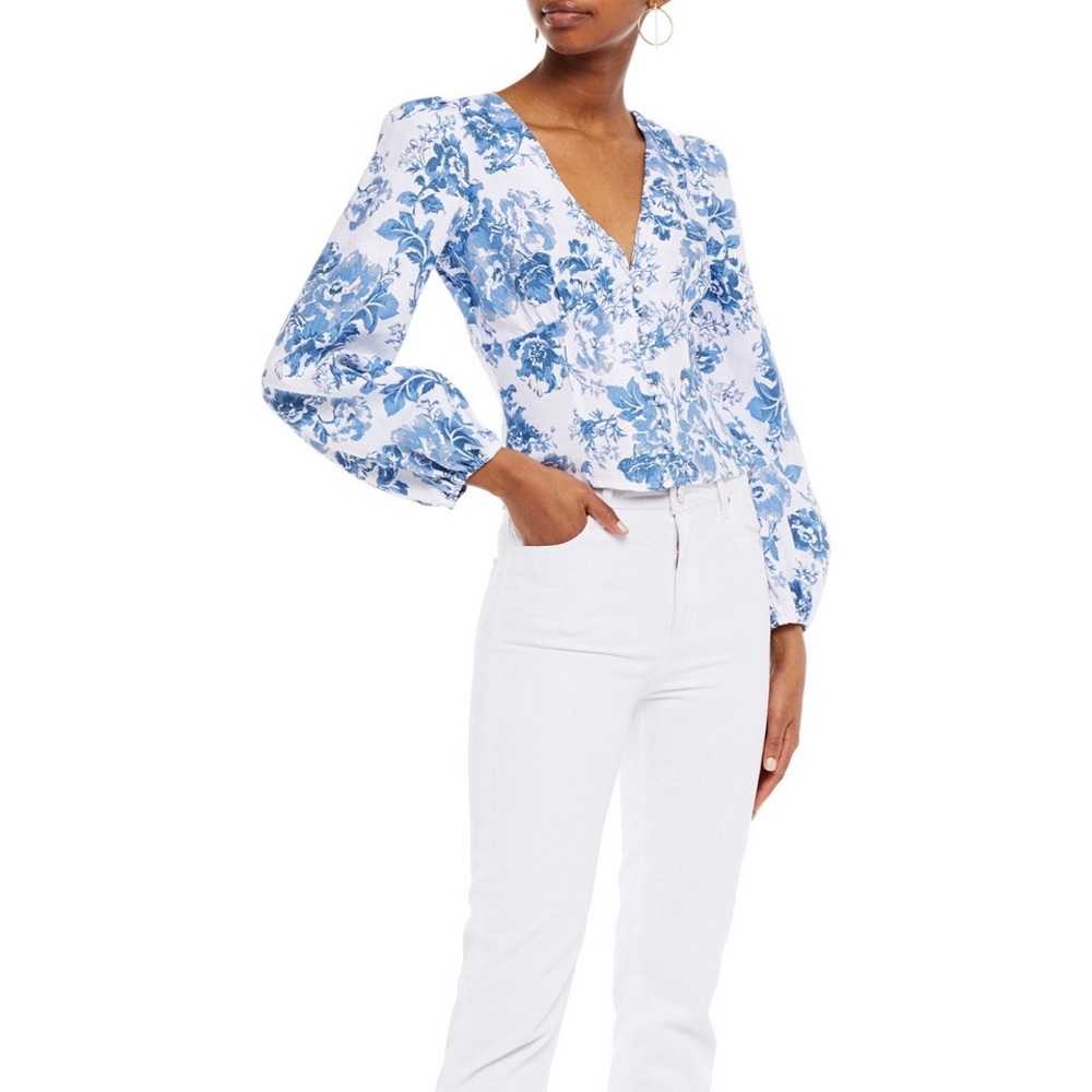 Reformation Aryn Floral Top